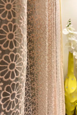 semi sheer net curtain for window and door