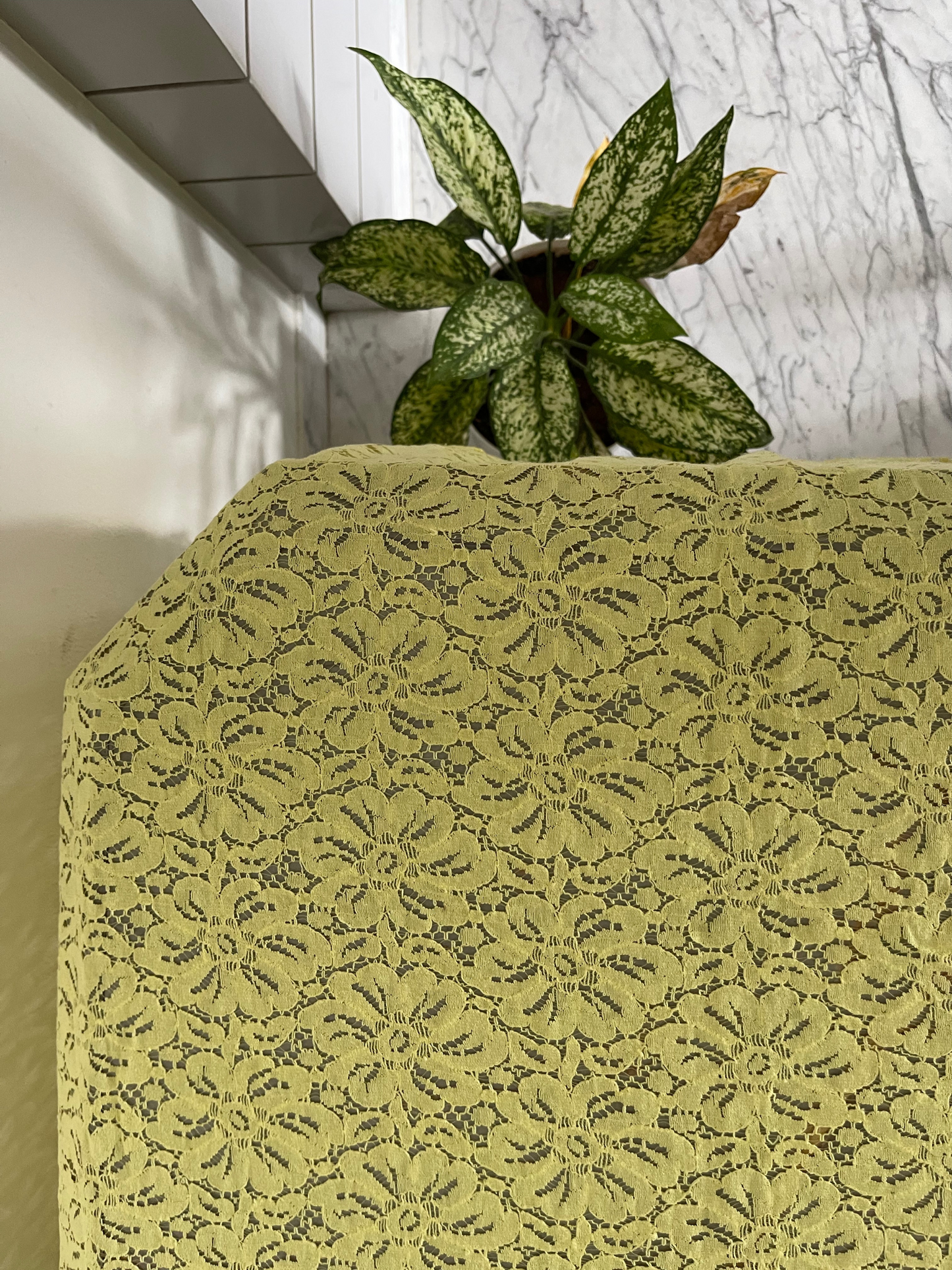 yellow net dining table coth online india for 6 seater