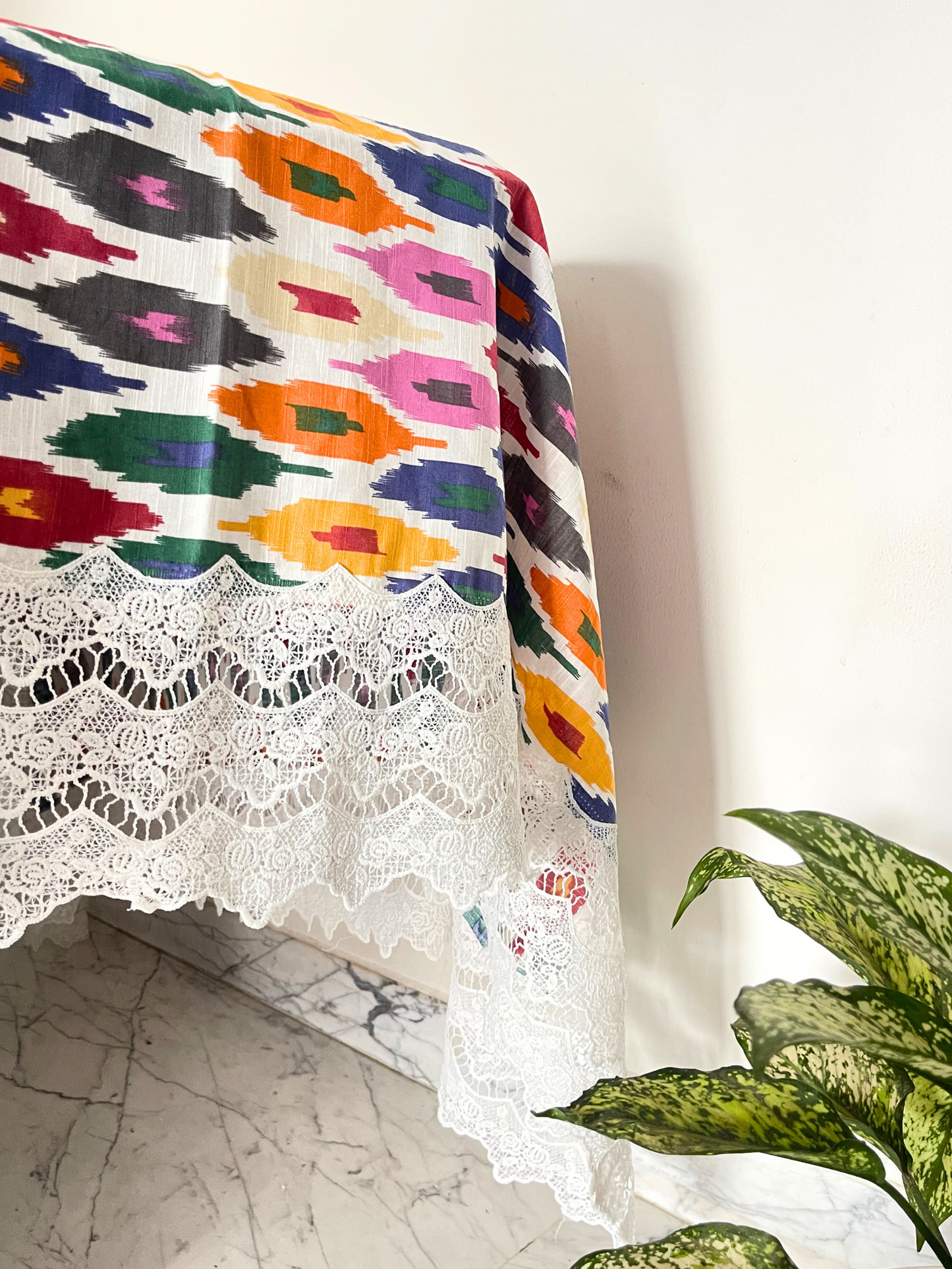 cotton table cloth cover online for 6 seater