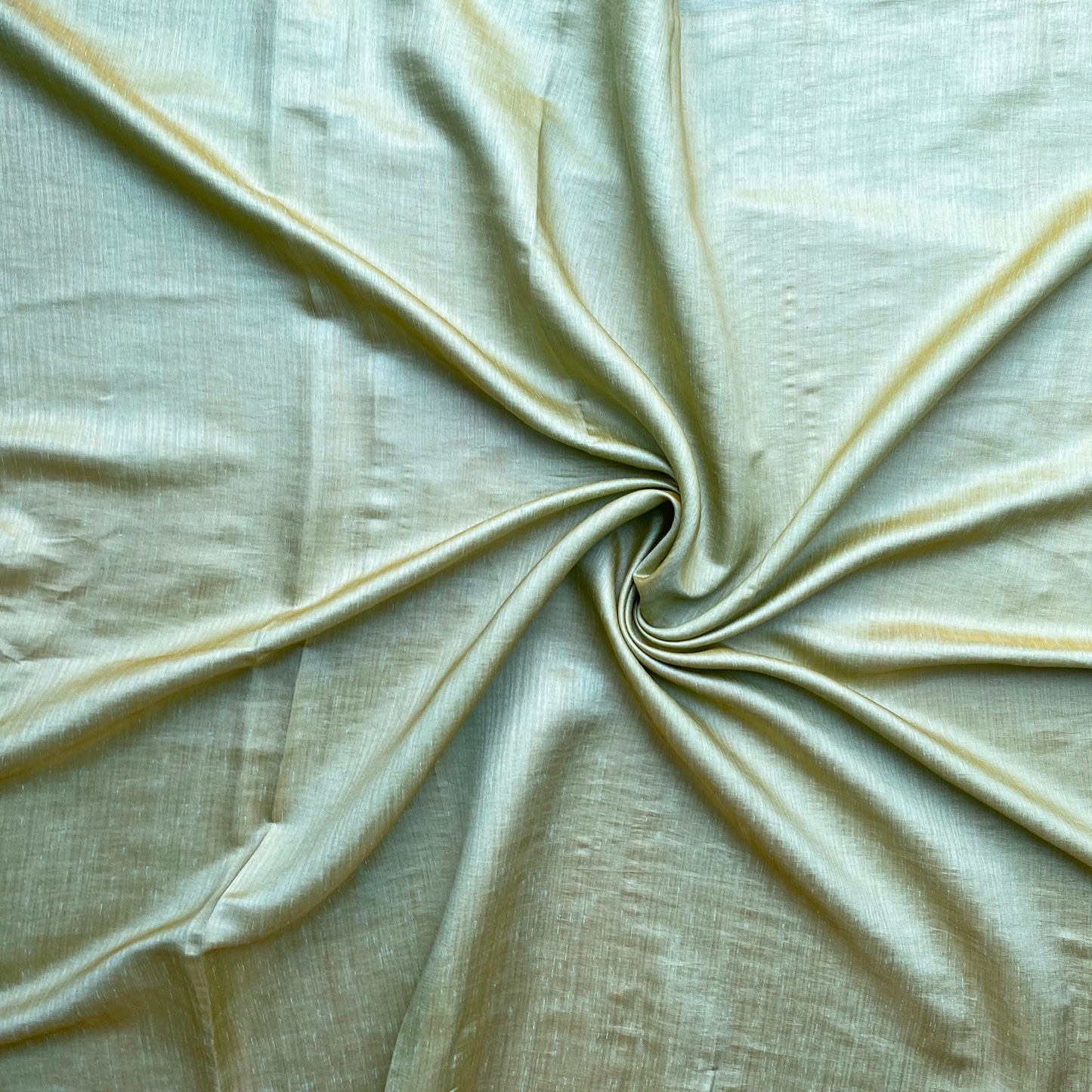 green and blue dual tone tussar silk