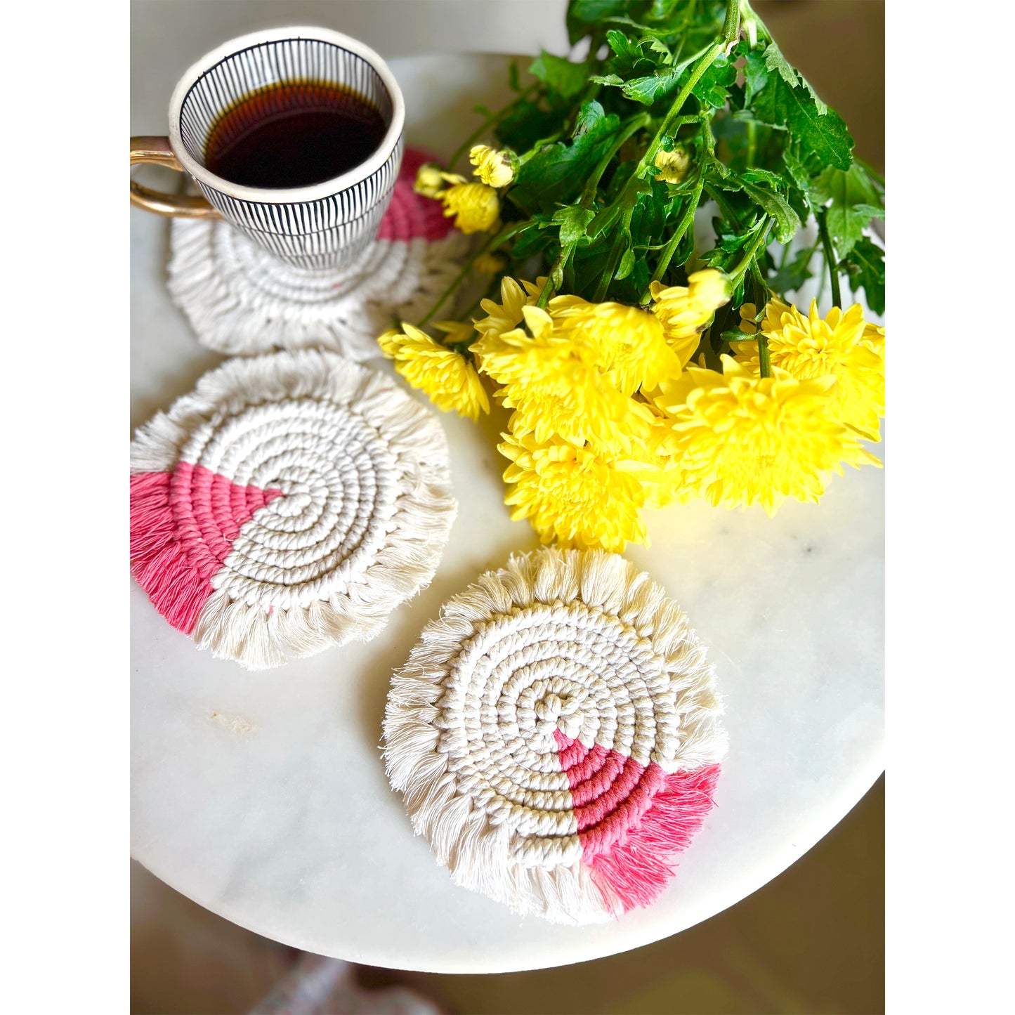 Bohemian Handmade Coasters (Set of 2)