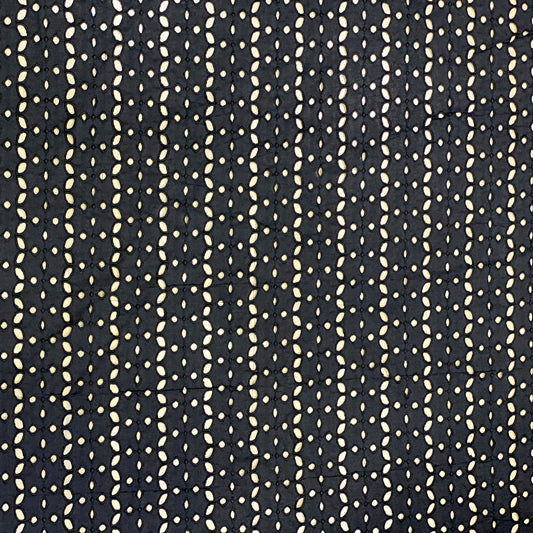 black-eyelet-hakoba-fabric-online