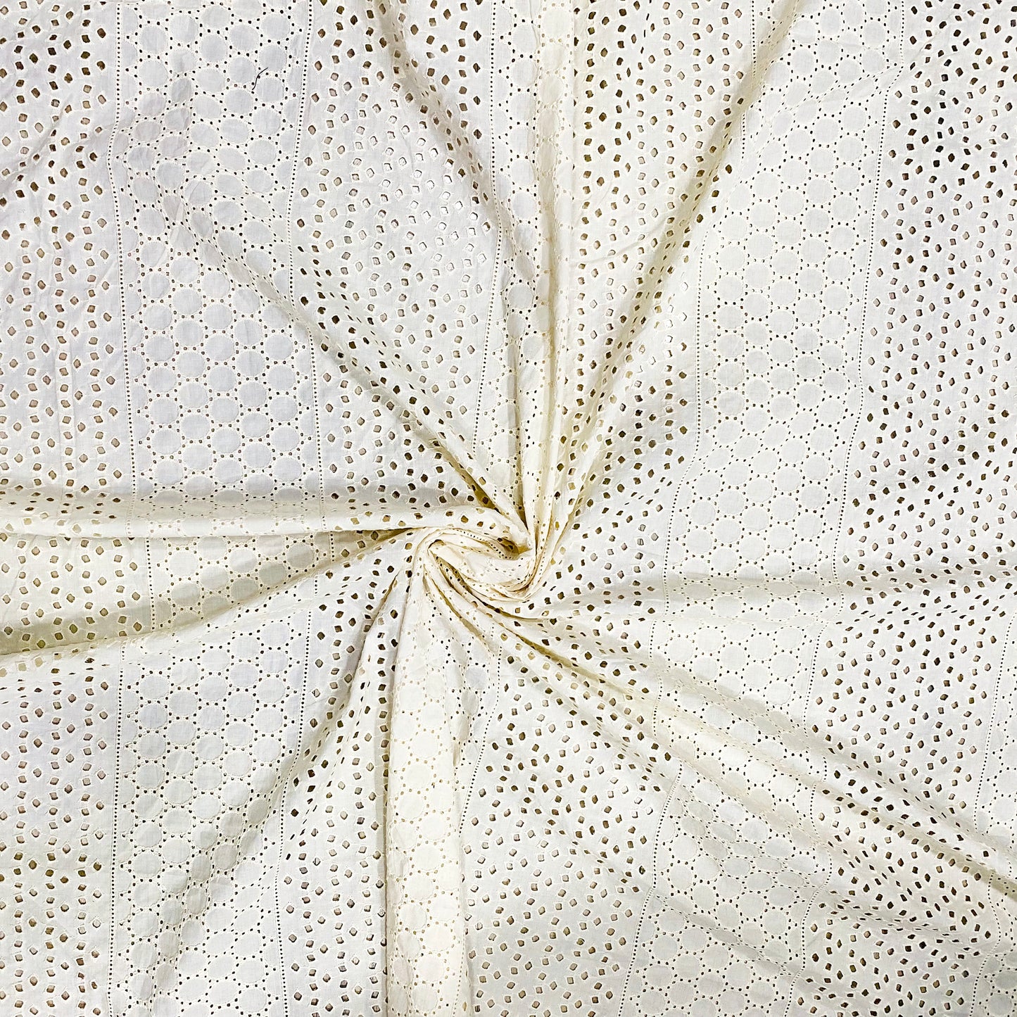 white-heavy-chikan-eyelet-fabric-online