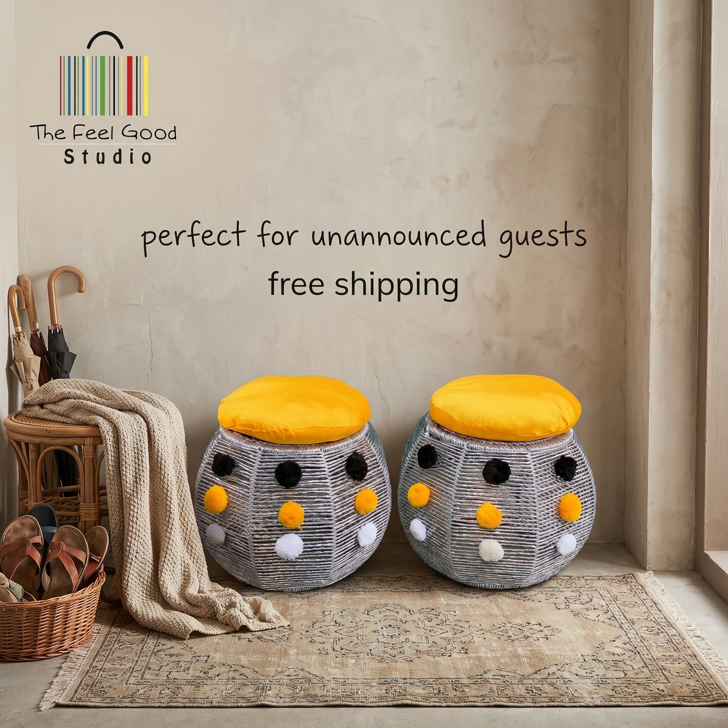 Genda Phool Bamboo Seats (Twin Set)