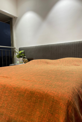 orange linen bedding sets