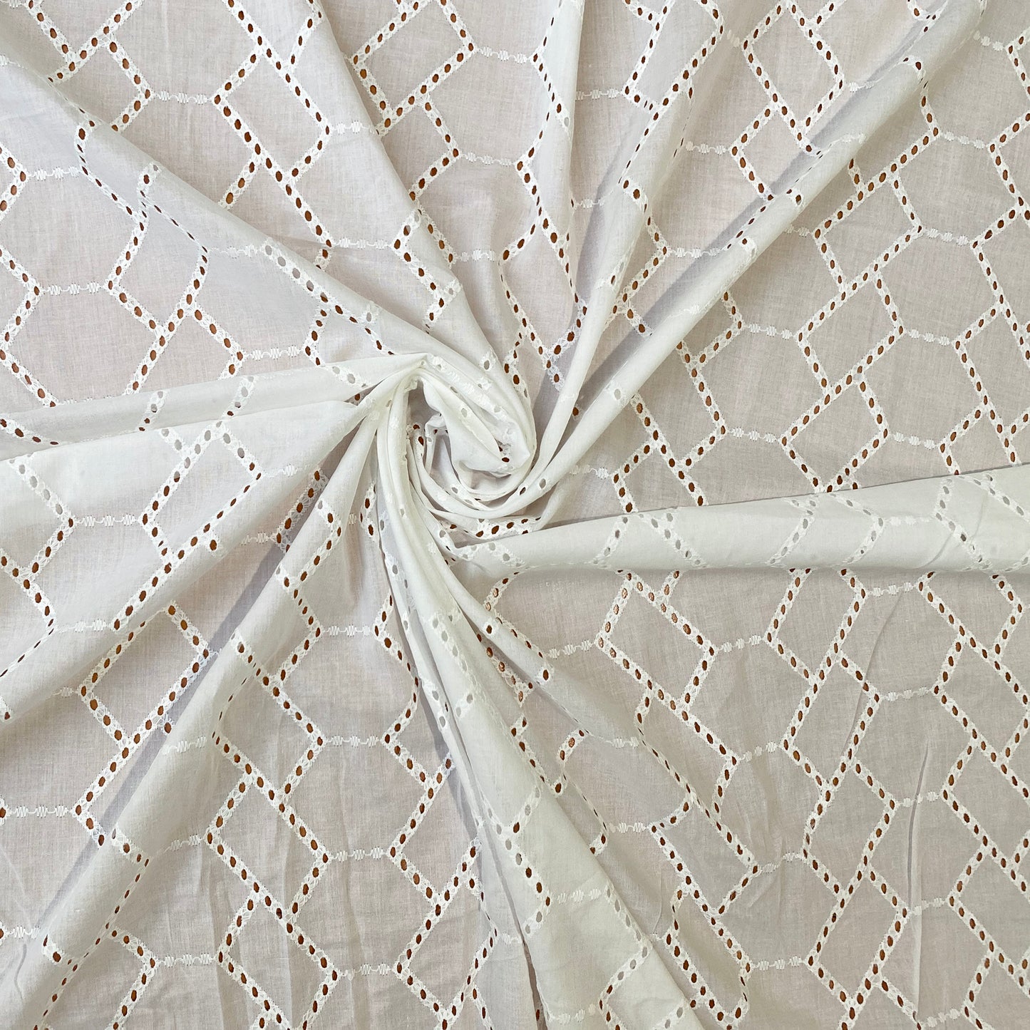 white chikankari fabric for blouse