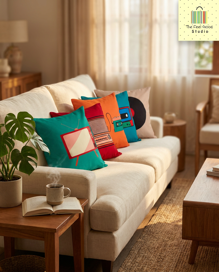 Vividh Bharti Days Cushion Cover