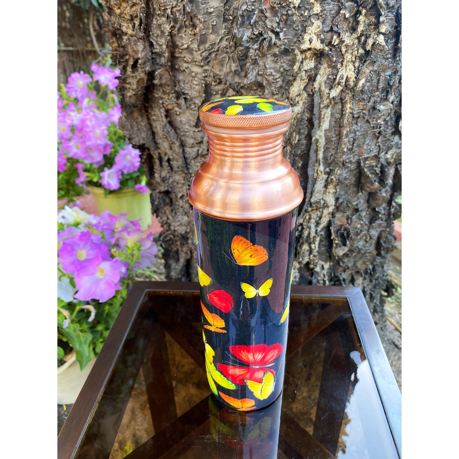 black-copper-bottle-with-butterflies