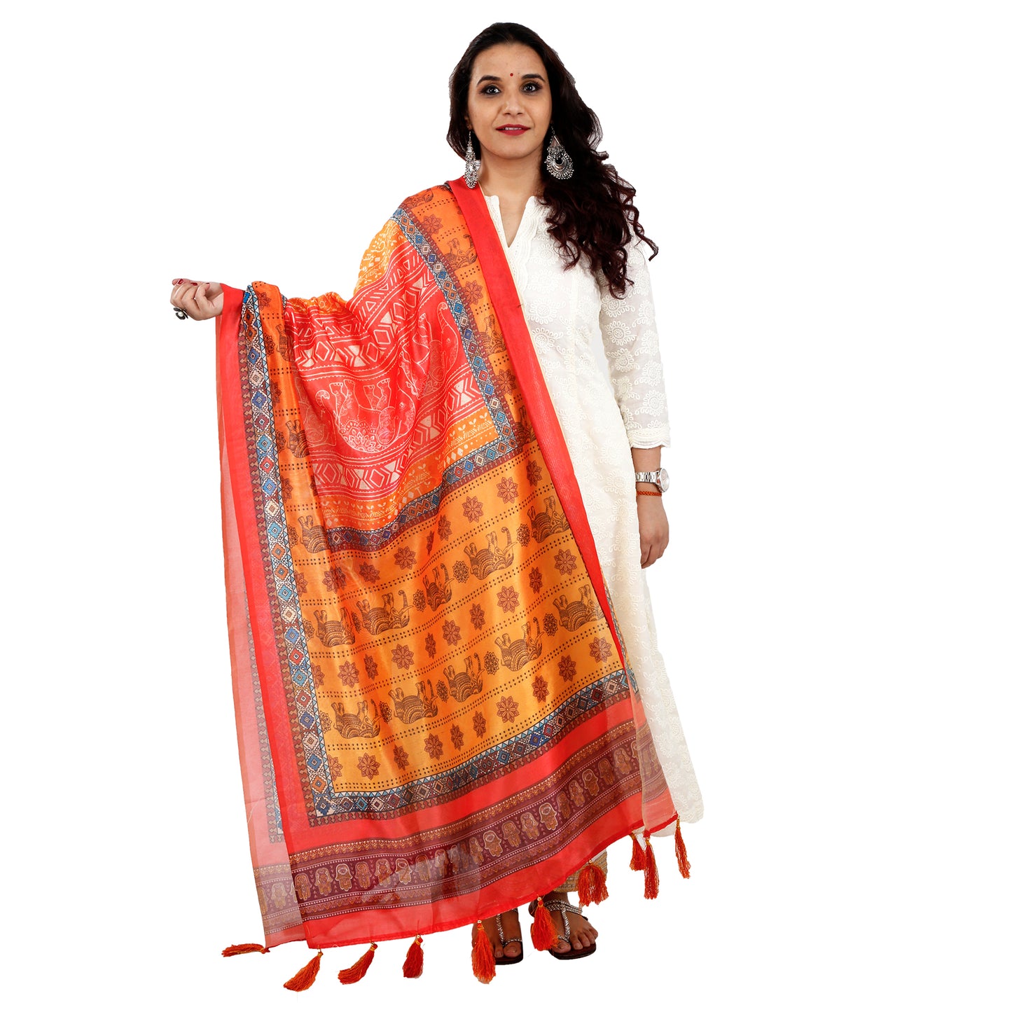 Sunrise Assam Silk Dupatta
