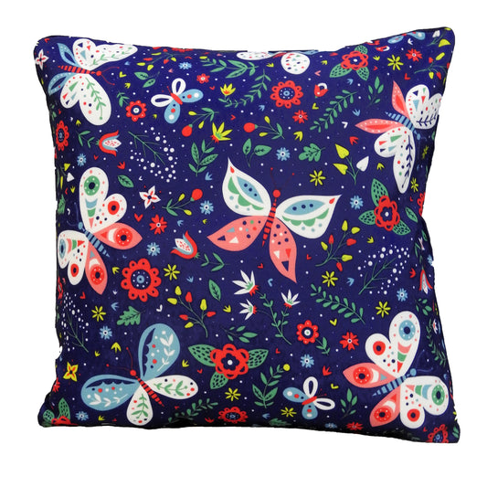butteflies print cushion cover for boho decor