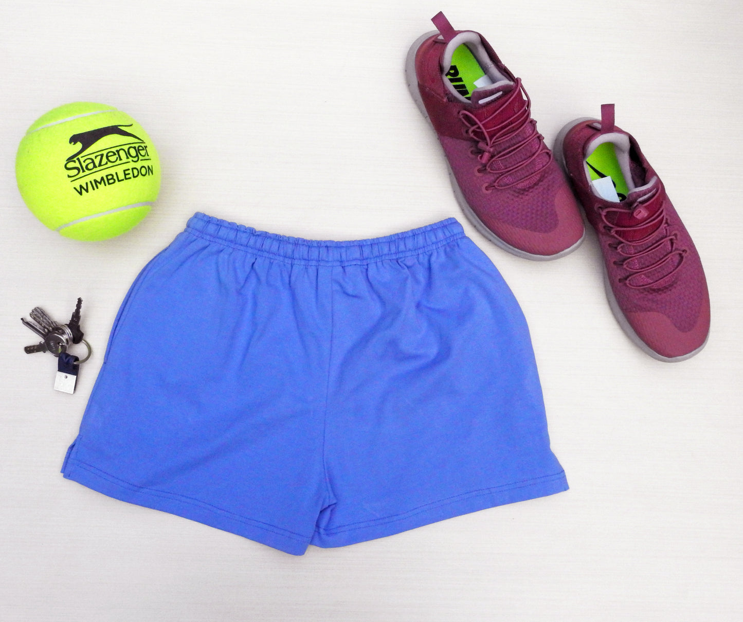 Purple Funk Shorts With Pockets