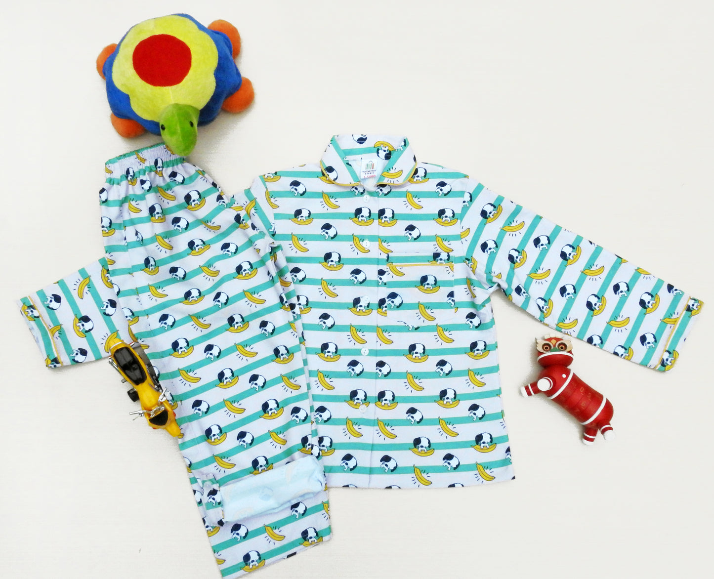 Doggy Banana Print Girls Nightsuit