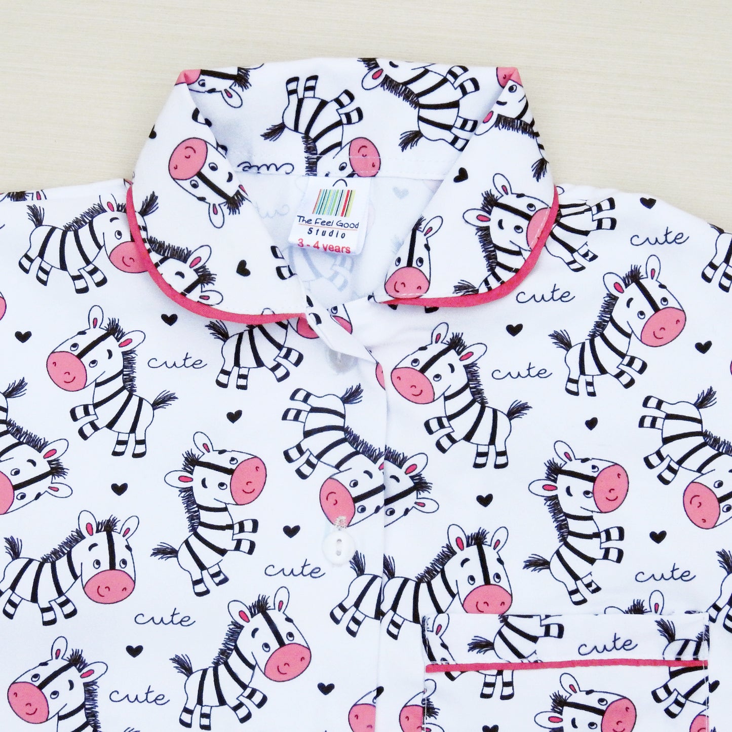Zebra Crossing Girls Nightsuit