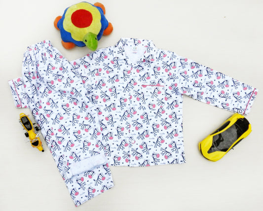 Zebra Crossing Boys Night Suit