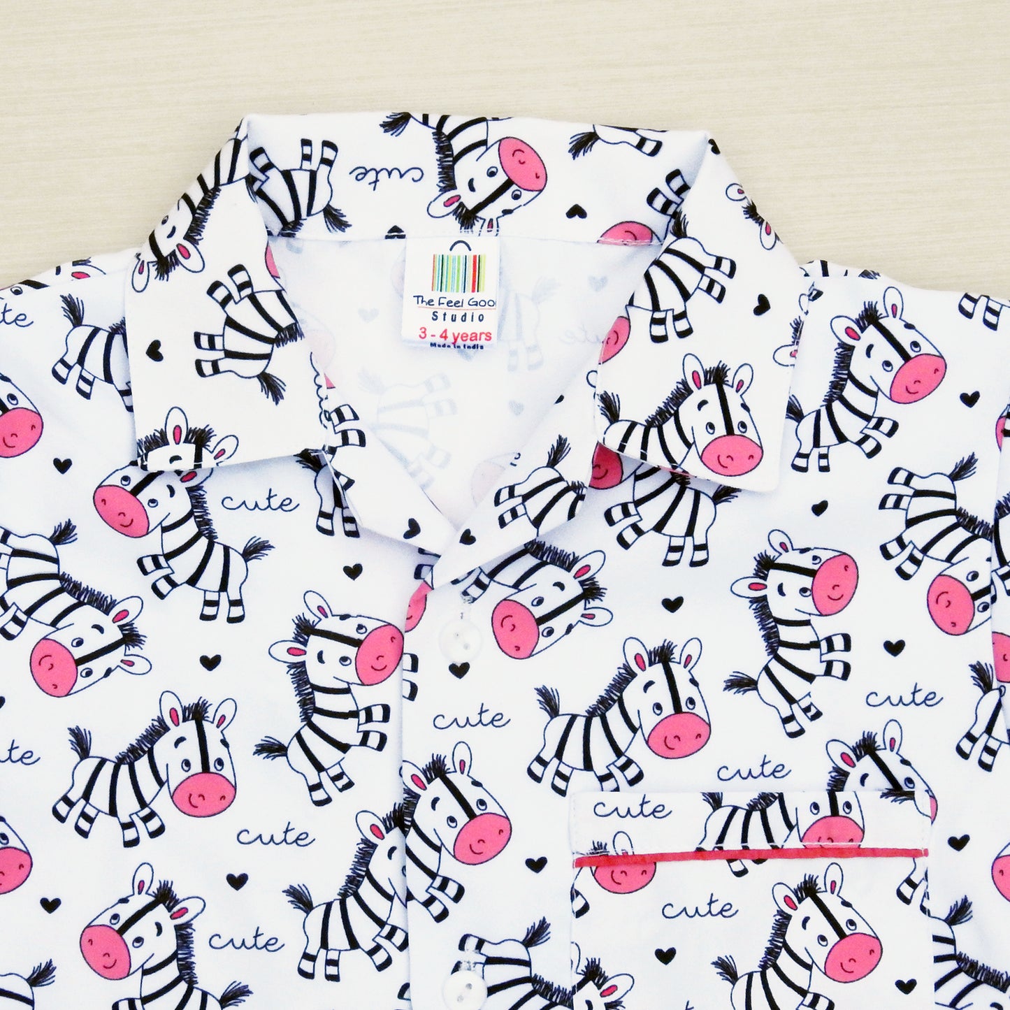 Zebra Crossing Boys Night Suit