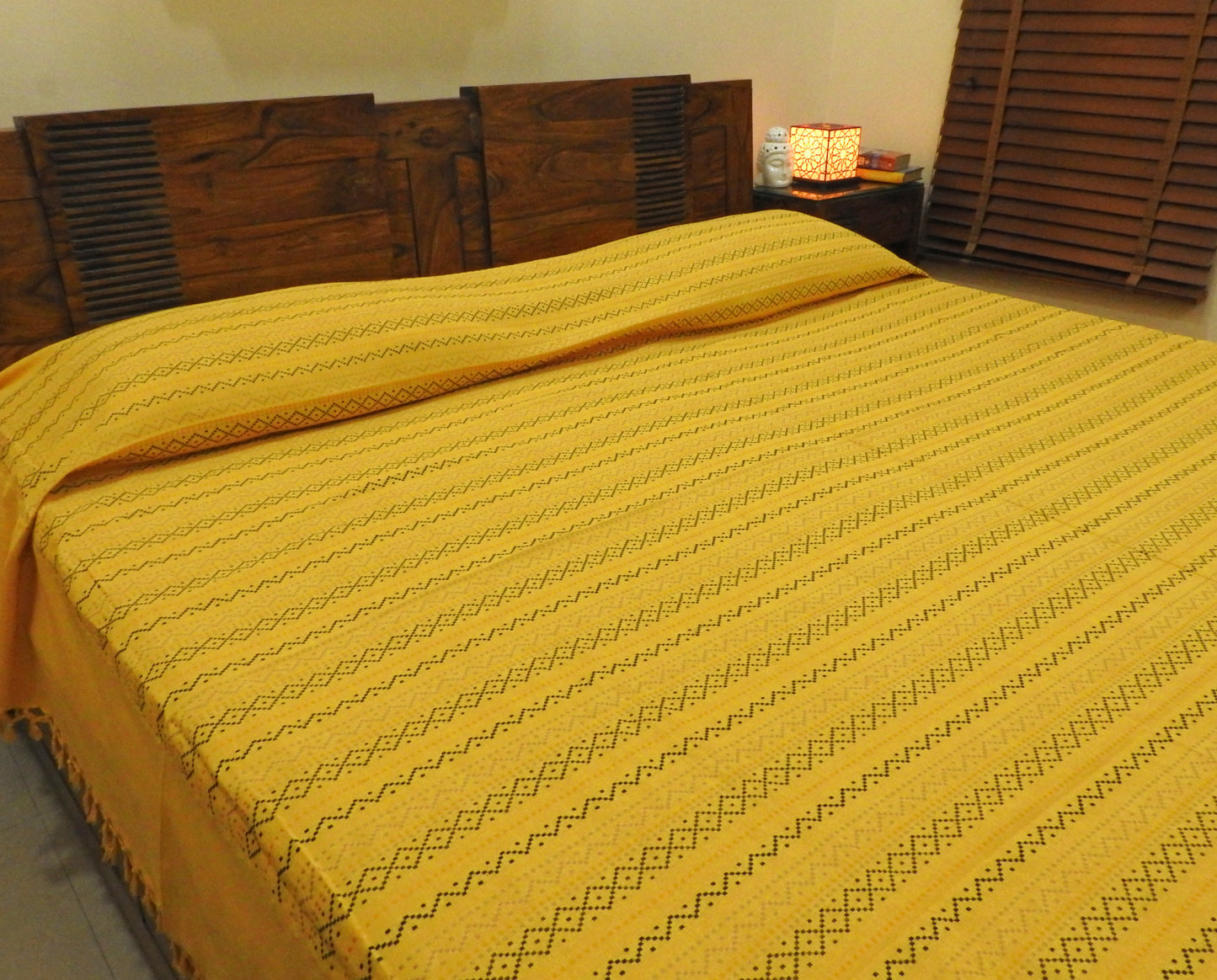 Golden Yellow Bed Cover