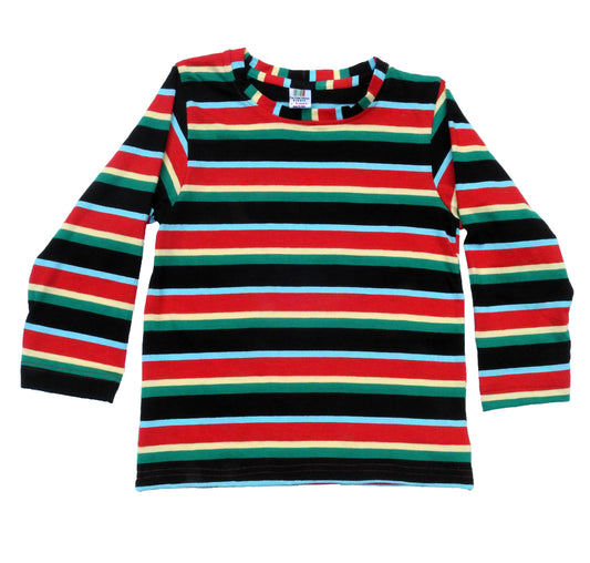 Red & Green Pop Full Sleeves Kids Tee