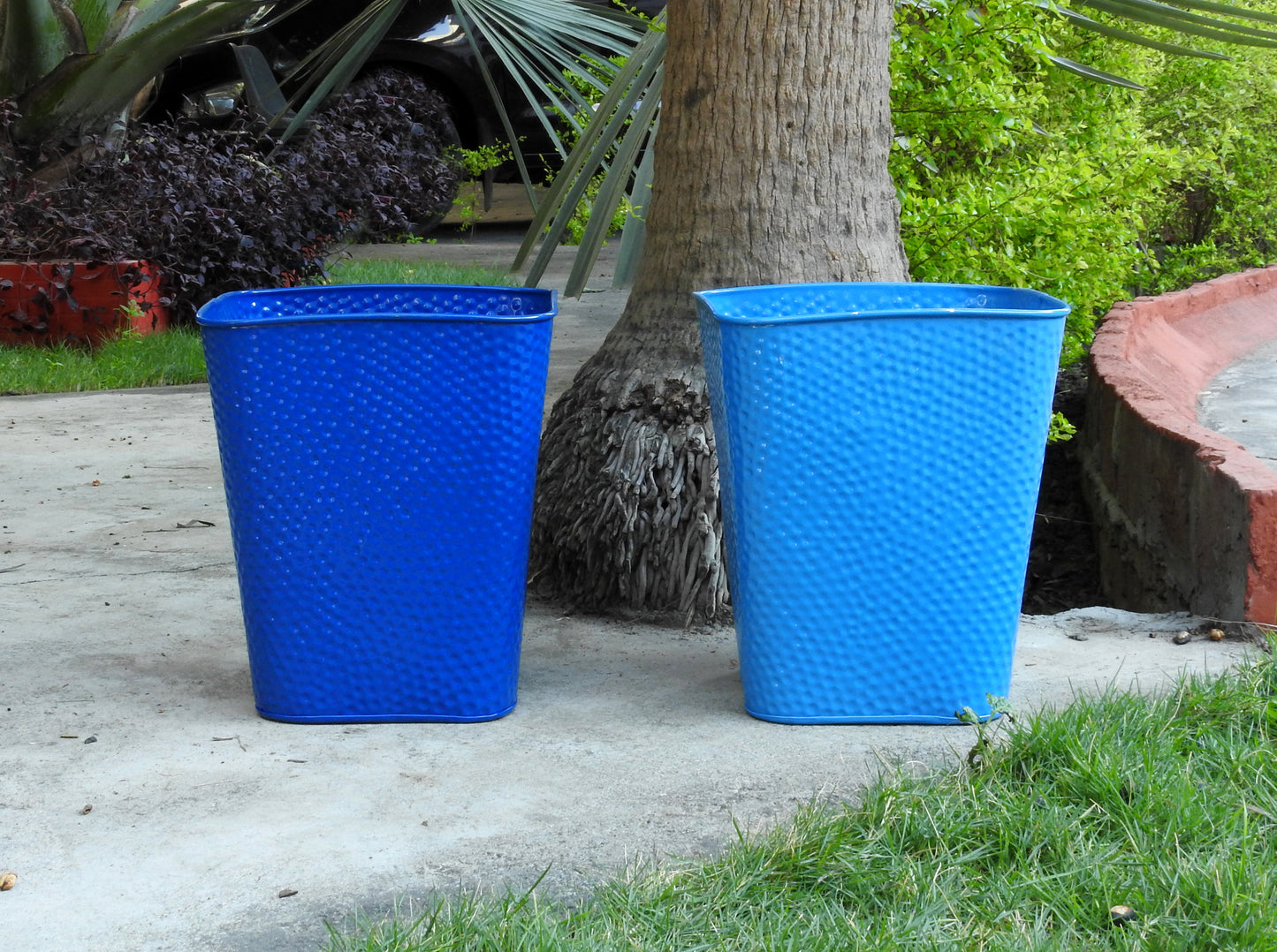 Shades Of Blue Planters- Set Of 2.