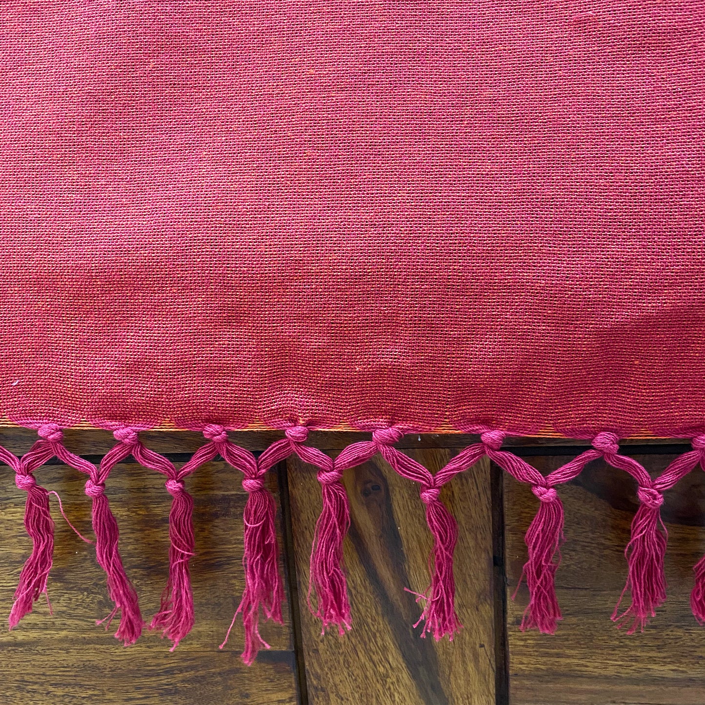 Red & Orange Woven Bed Cover