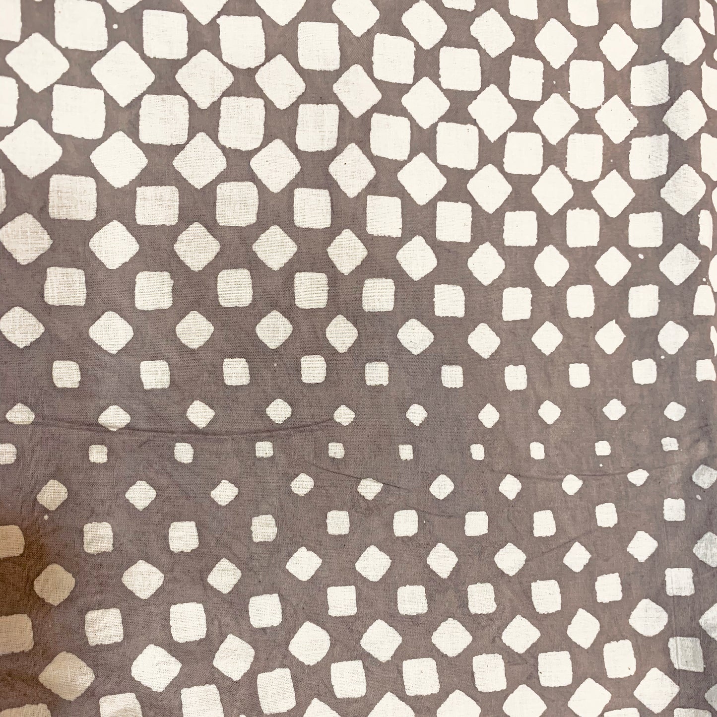 Grey & Off White Summery Cotton Fabric