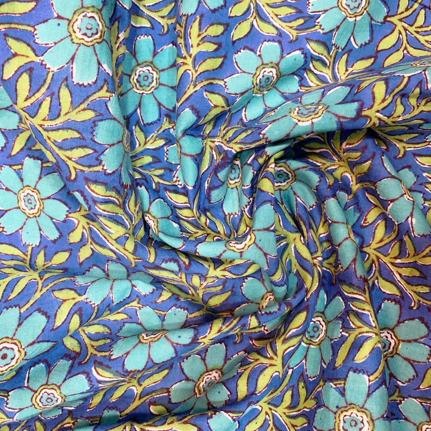 Vibrant Floral Cotton Print