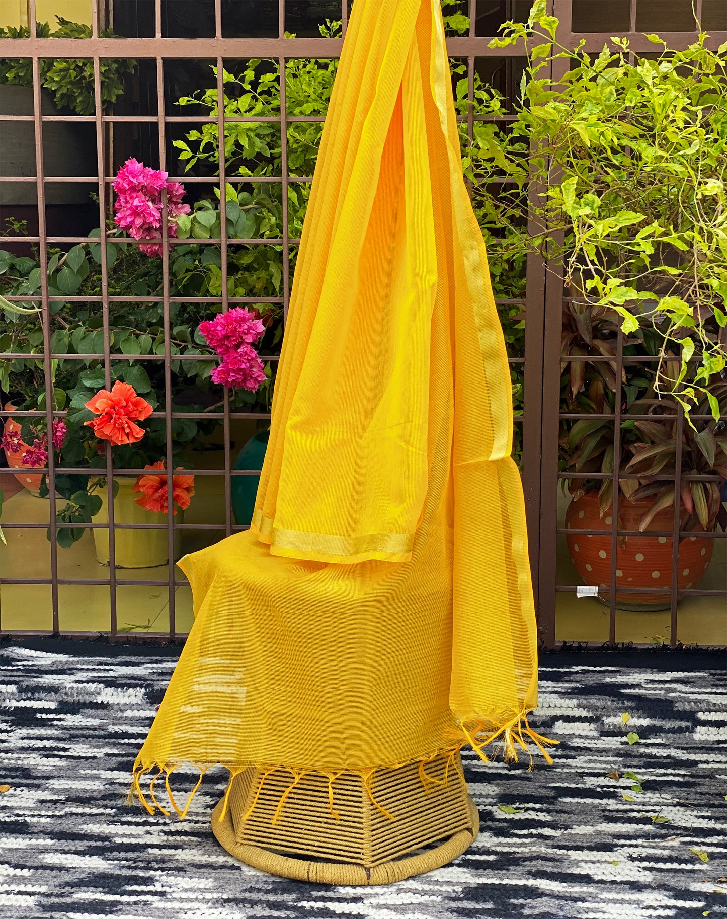 yellow-cotton-dupatta-online