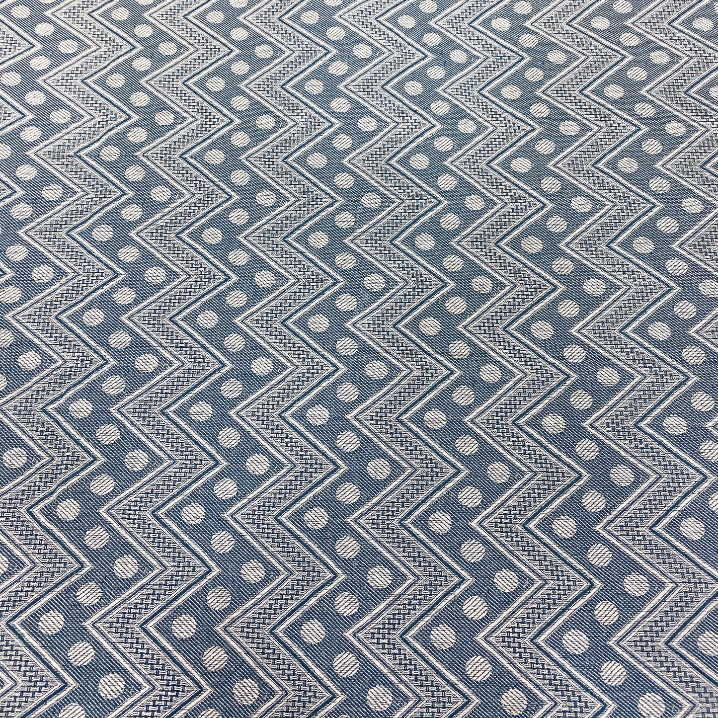 Blue & White Patterned Bed Cover