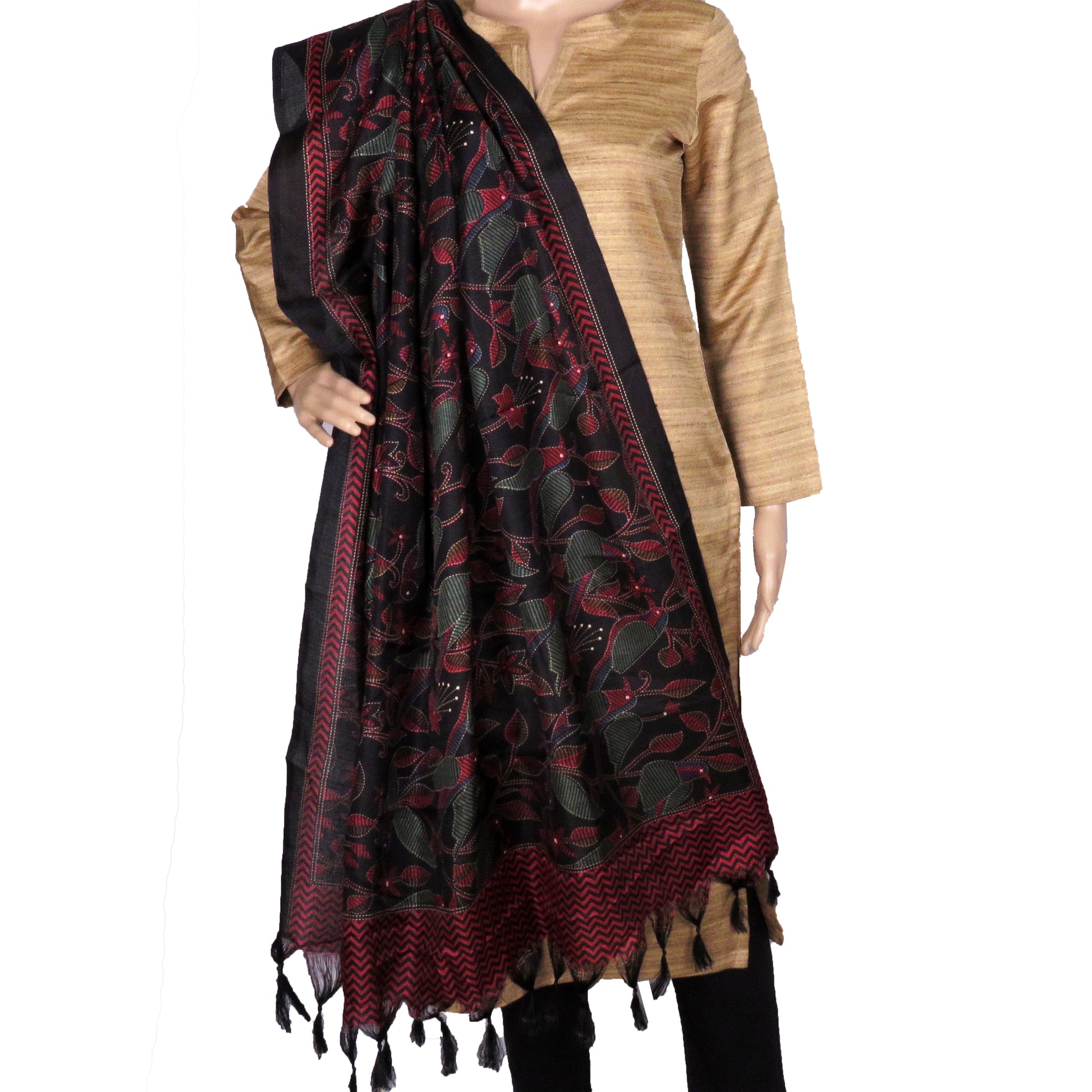 silk-dupatta-in-black