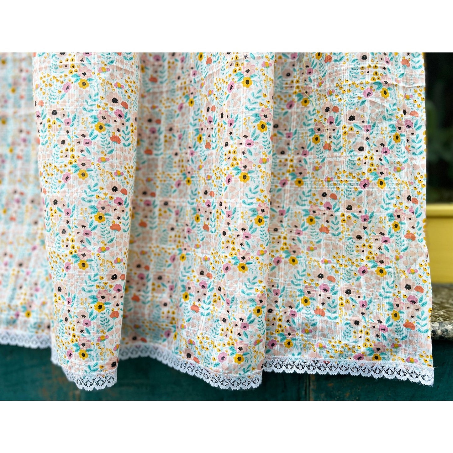 printed cotton drapes for window and door
