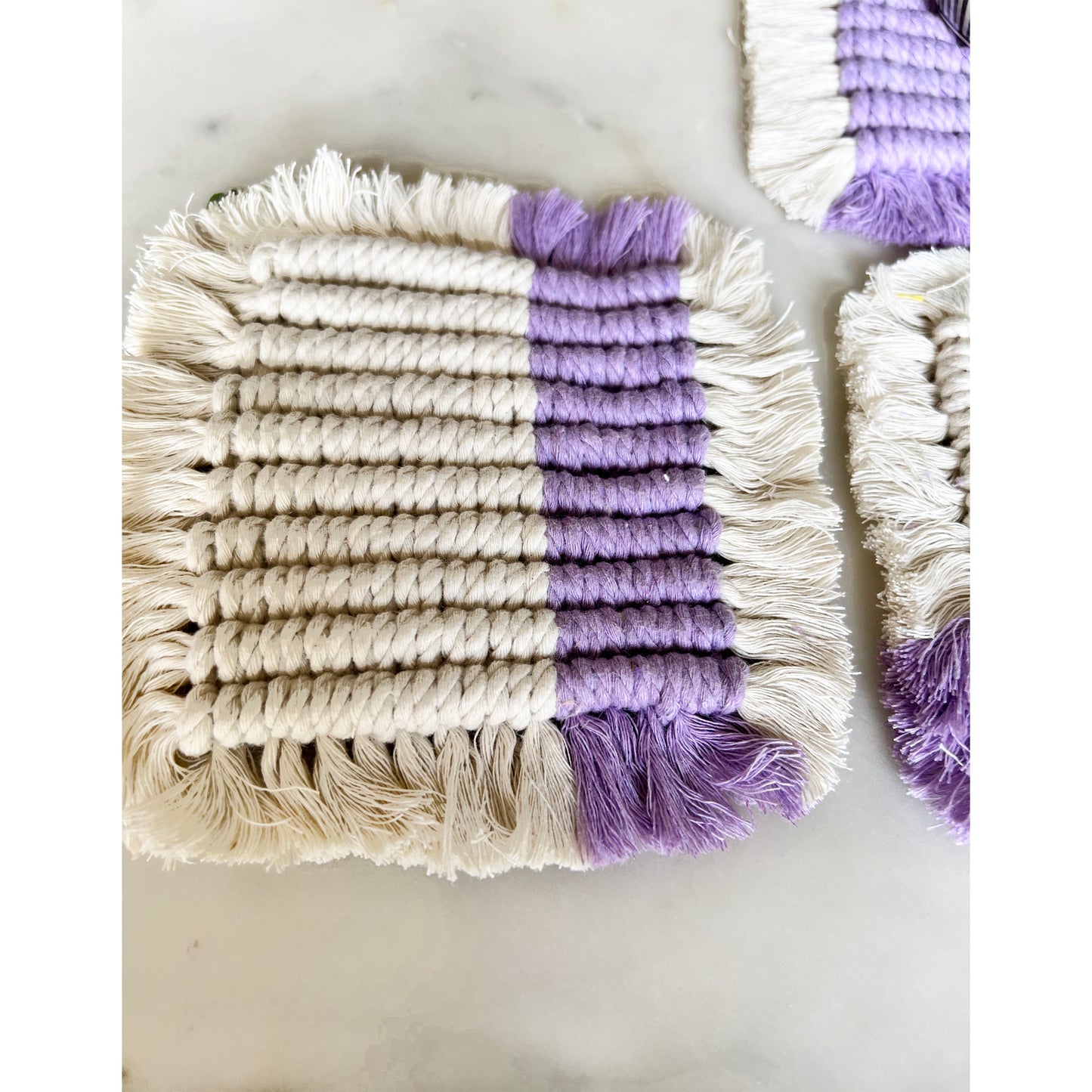 Macrame Handmade Coasters (Set of 2)