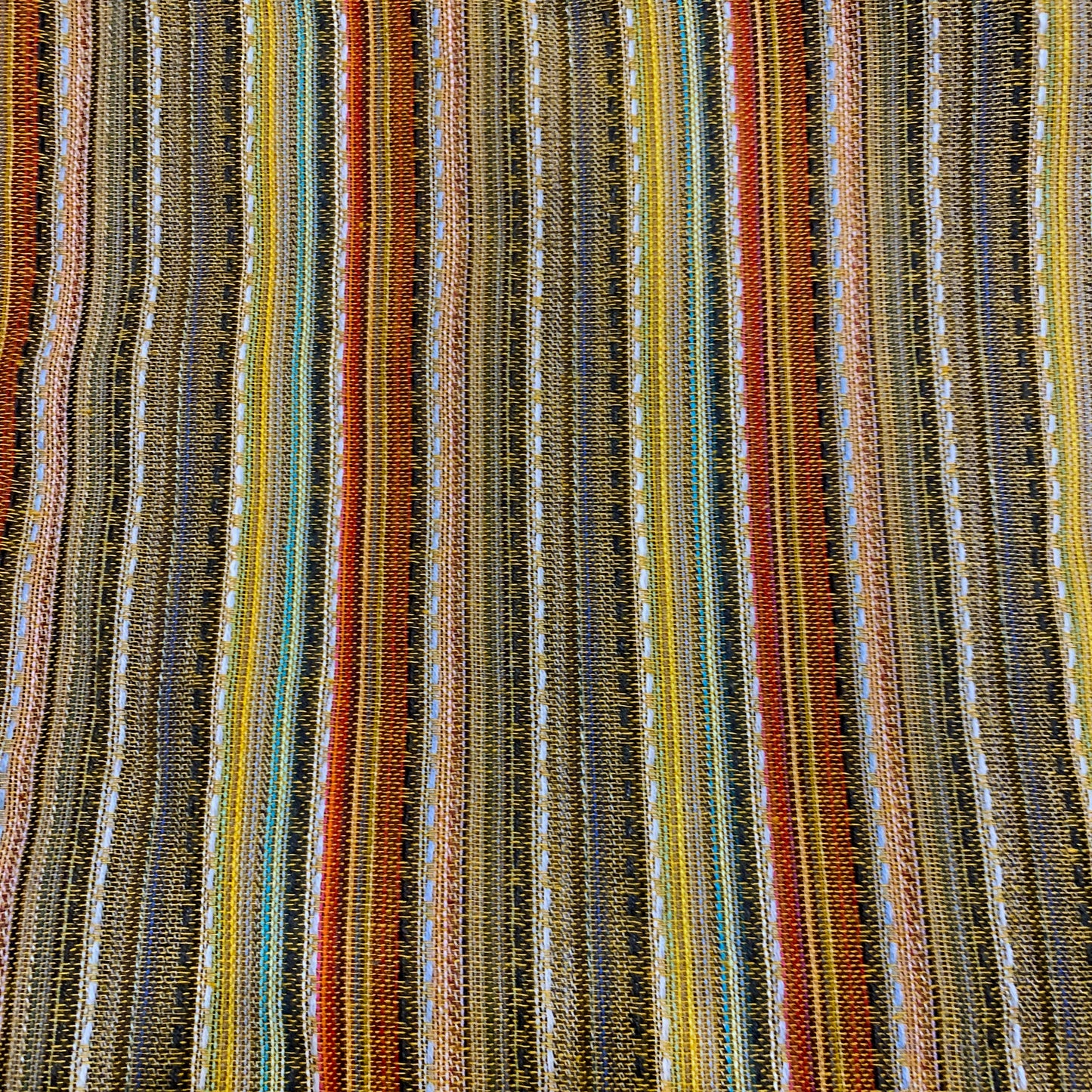 Textured Striped Summery Cotton Fabric
