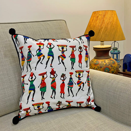 Folk Art Cushion Cover