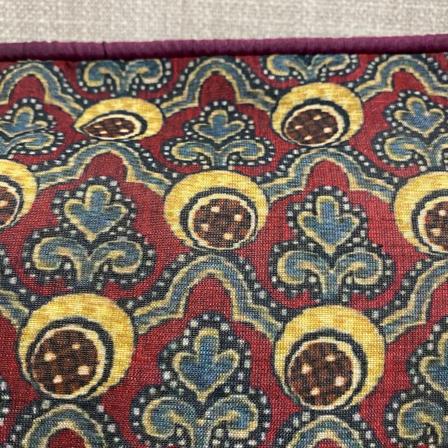 Tussar Silk Print Kalamkari Cushion Cover