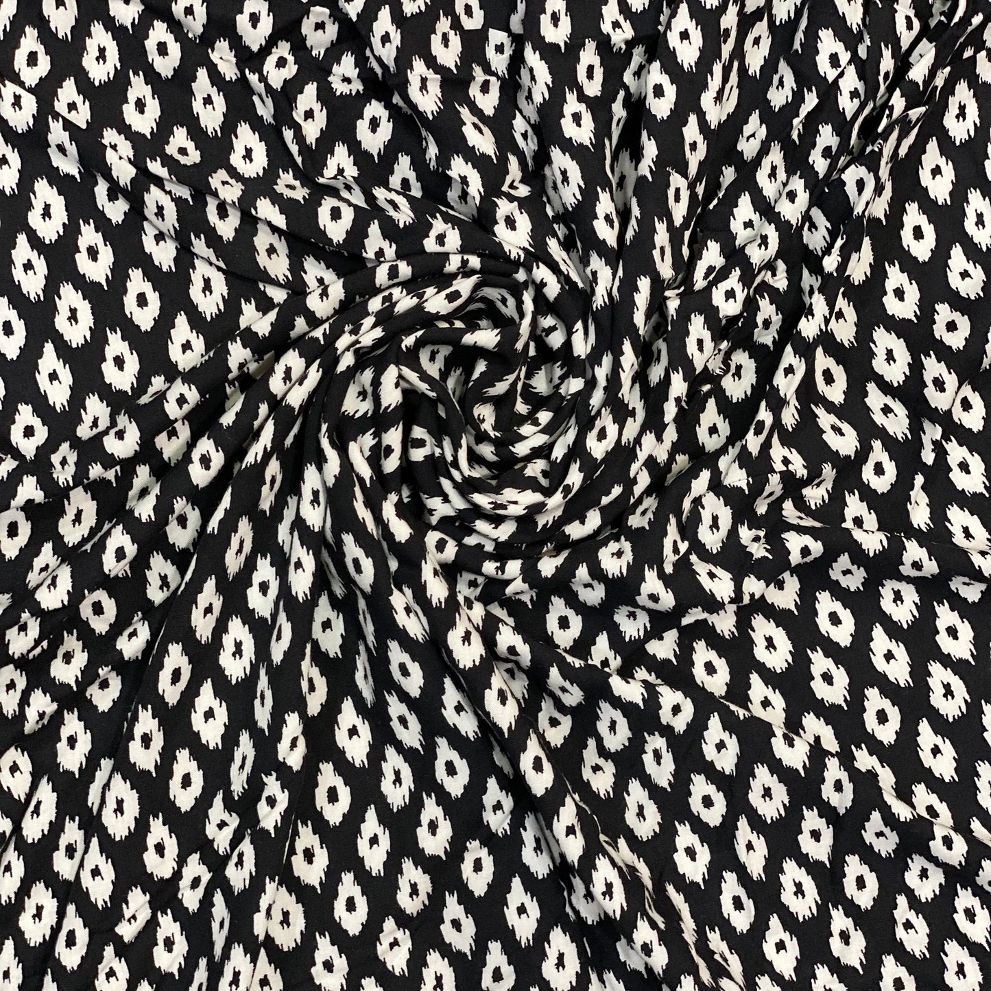 Black Rayon Soft Fabric