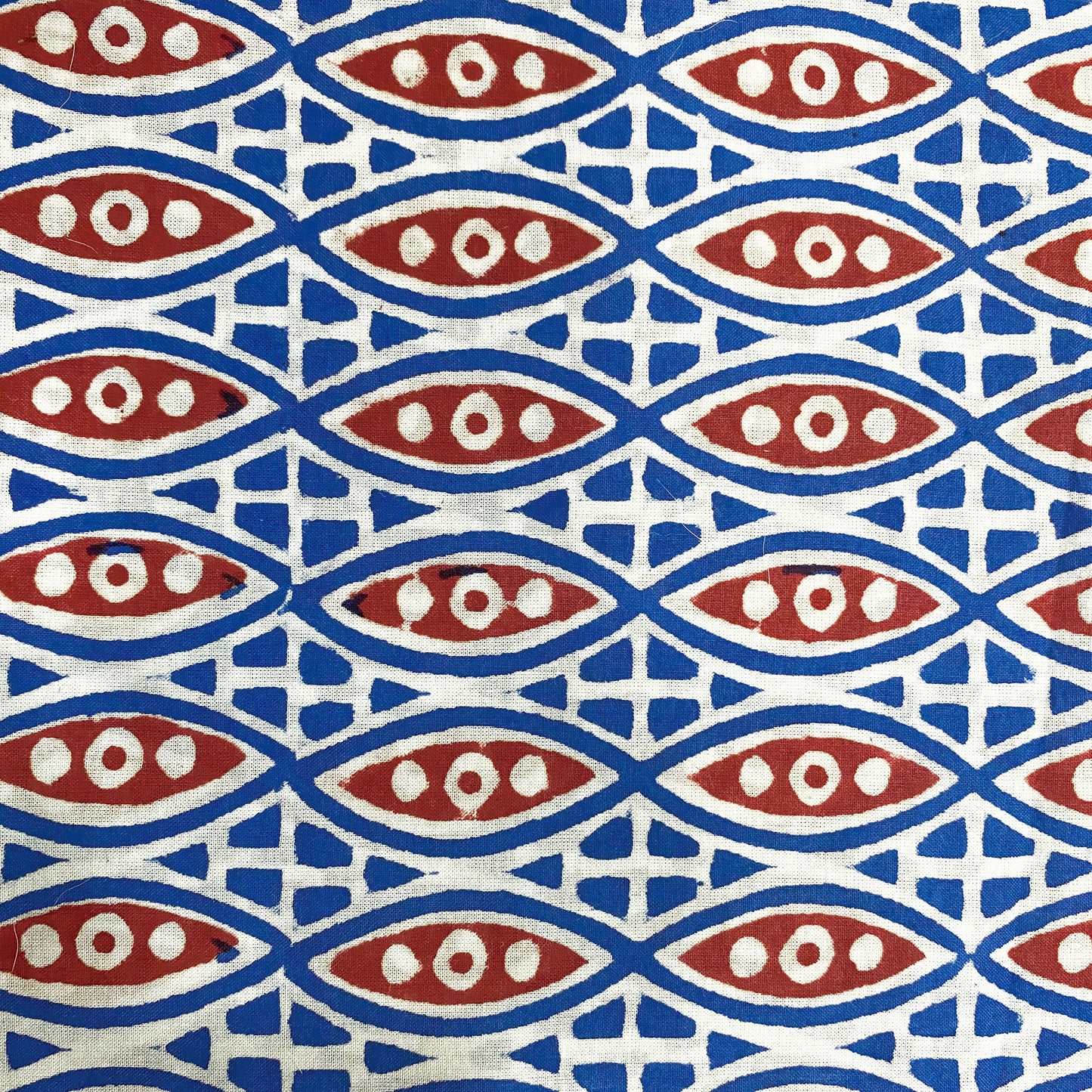 Fishing Village Cotton Print Fabric