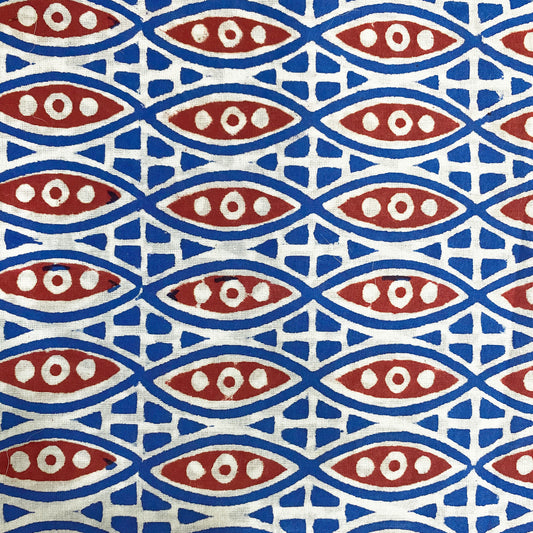 Fishing Village Cotton Print Fabric