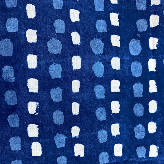 Traditional Indigo Cotton Fabric