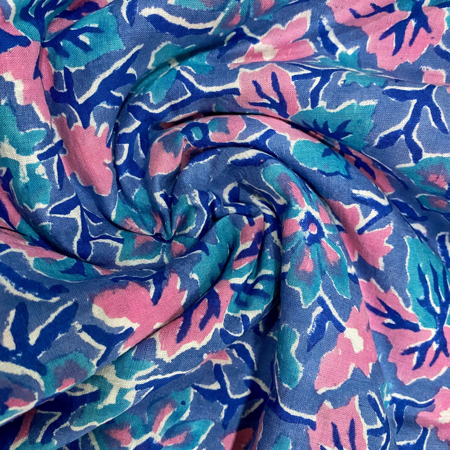 Tagai Work Floral Cotton Fabric