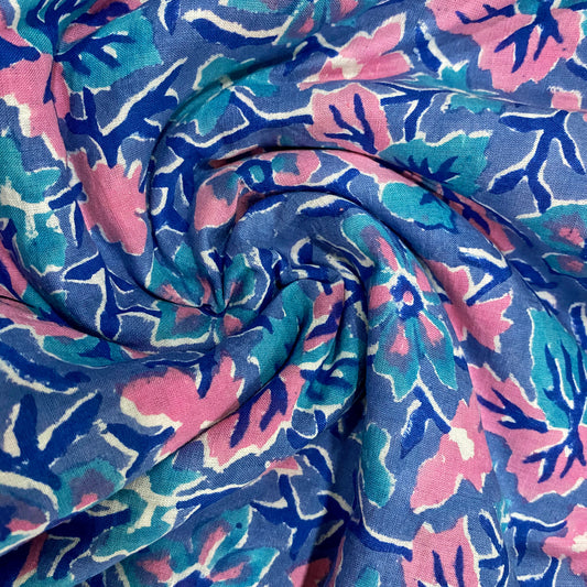 Tagai Work Floral Cotton Fabric