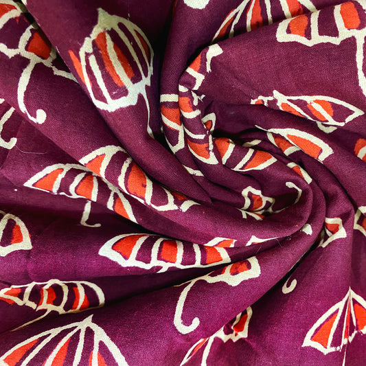 Umbrella Handblock Cotton Fabric