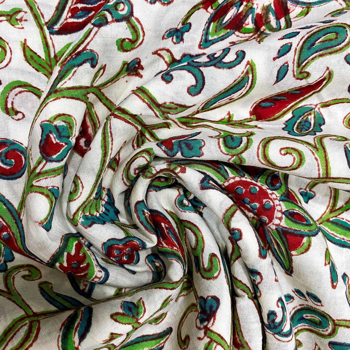 Print Kalamkari Print Cotton Fabric