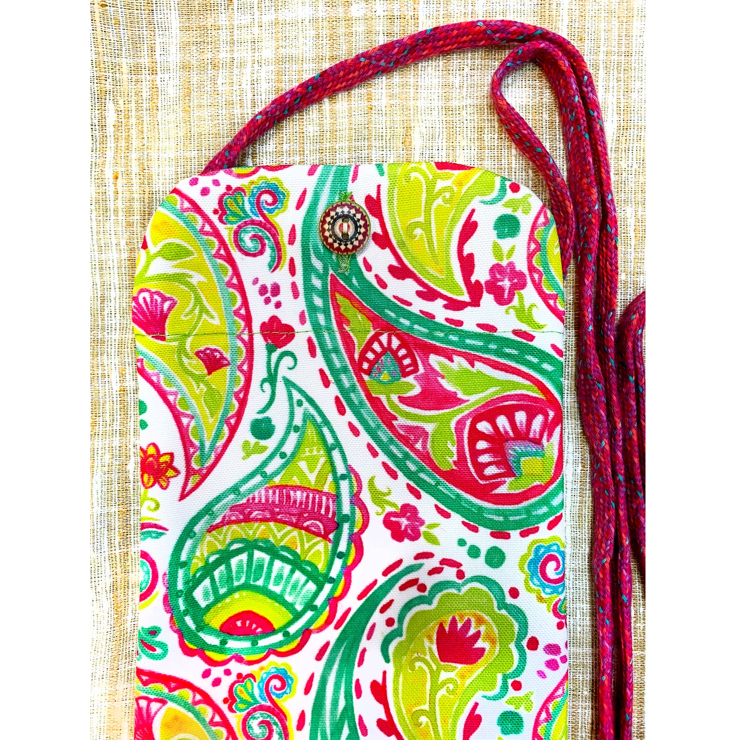 Light Paisleys Utility Pouch