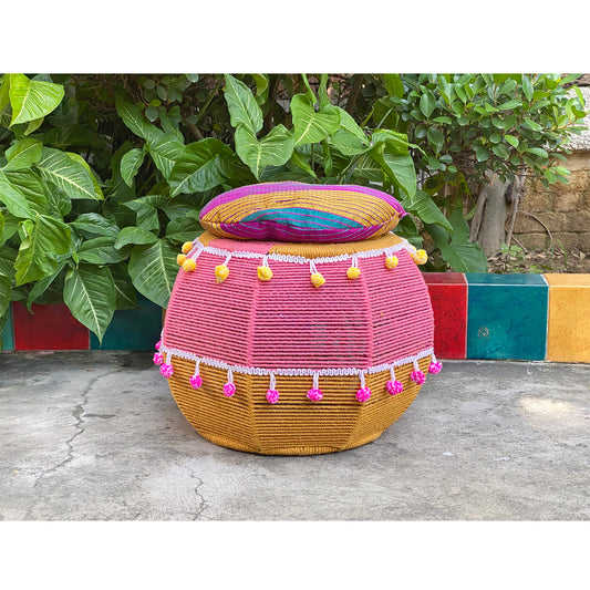 Pink Salt Decorated Seat (Single Piece)