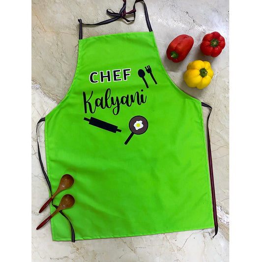 Personalised Green Apron