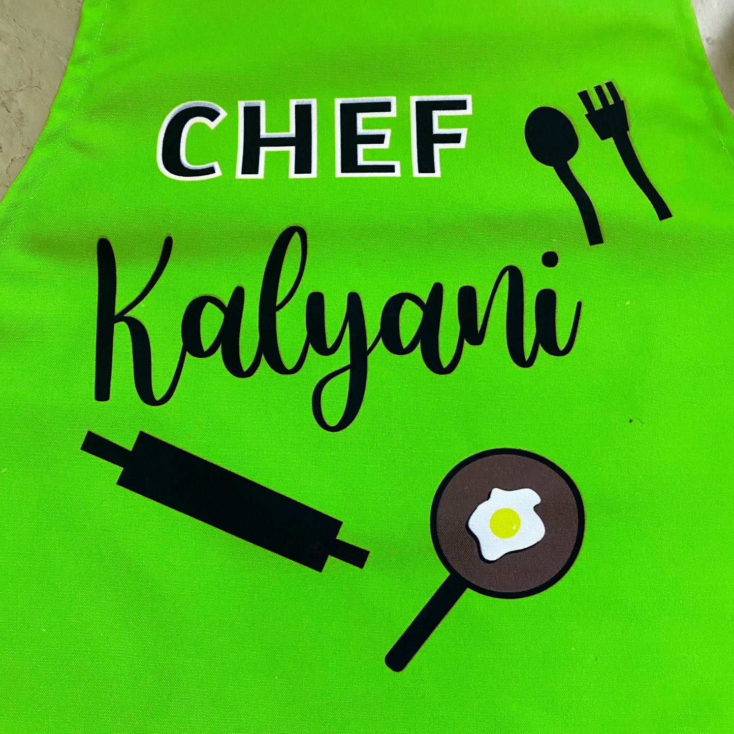 Personalised Green Apron