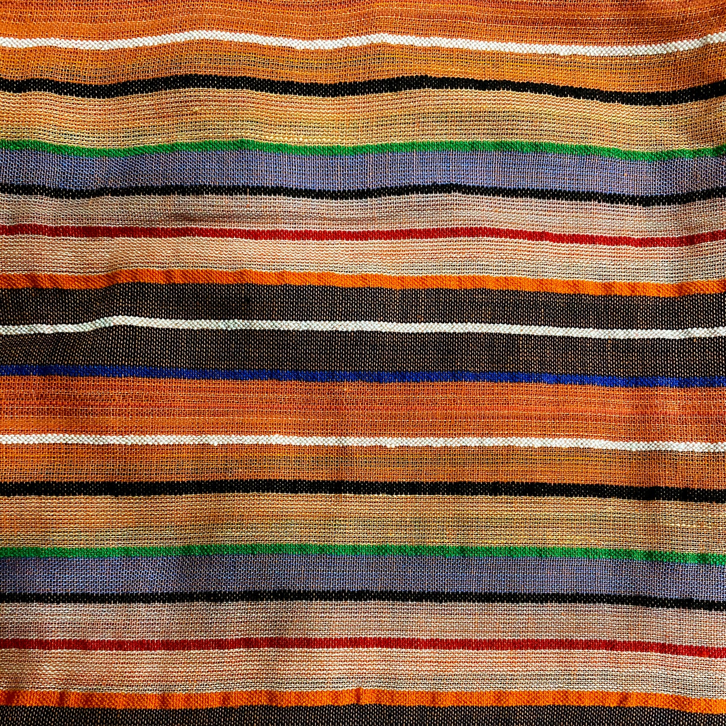 Multicoloured Bands Cotton Fabric