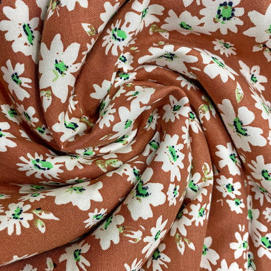 Valley Of Flowers Rayon Fabric