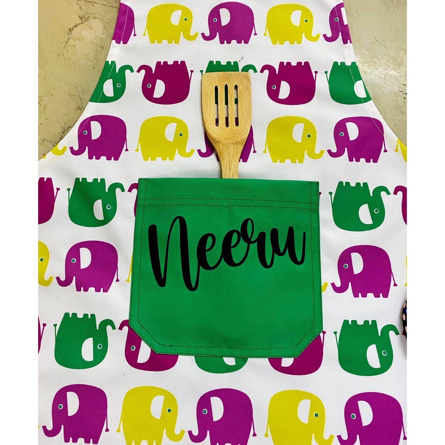 Elephant Personalised Apron