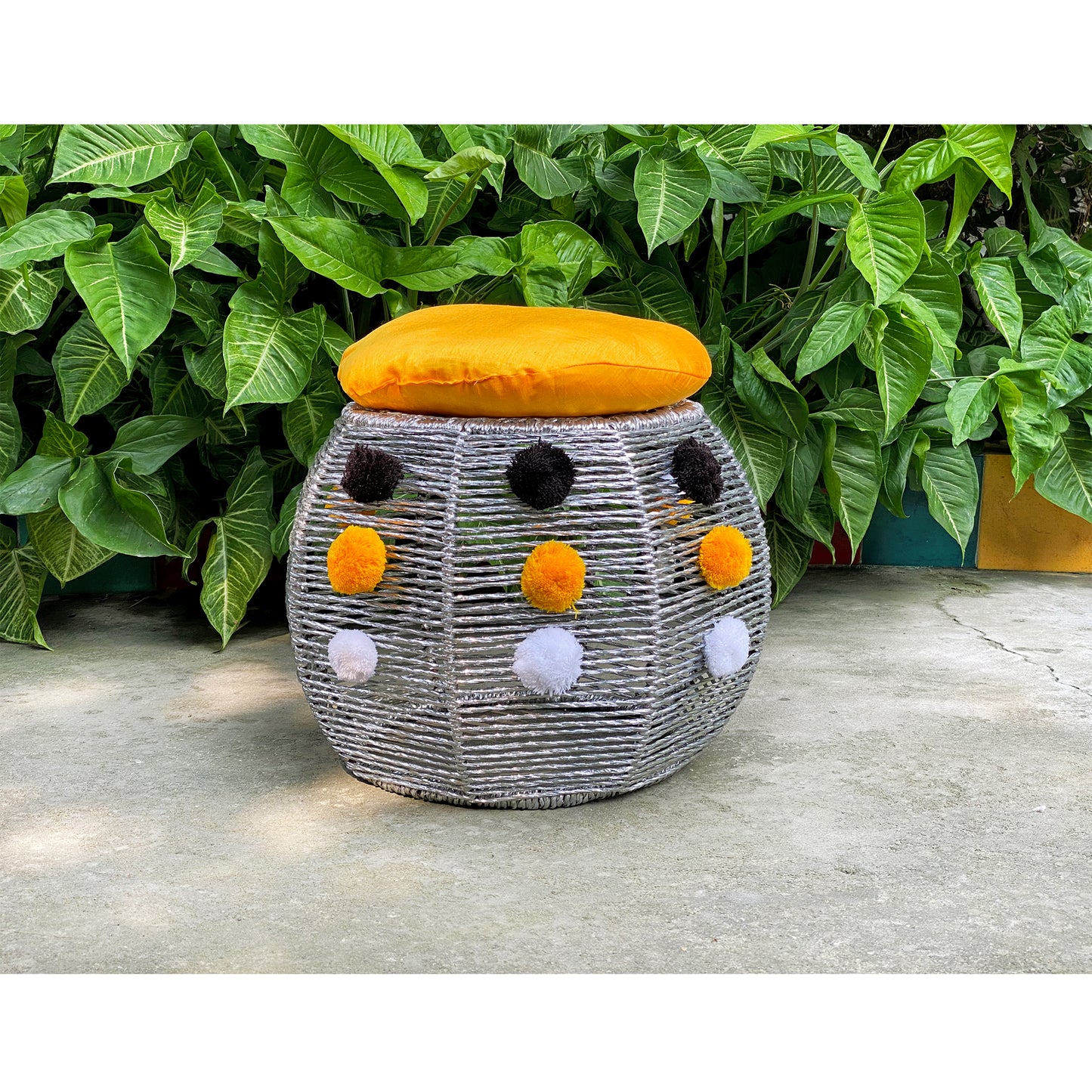 jute footstool