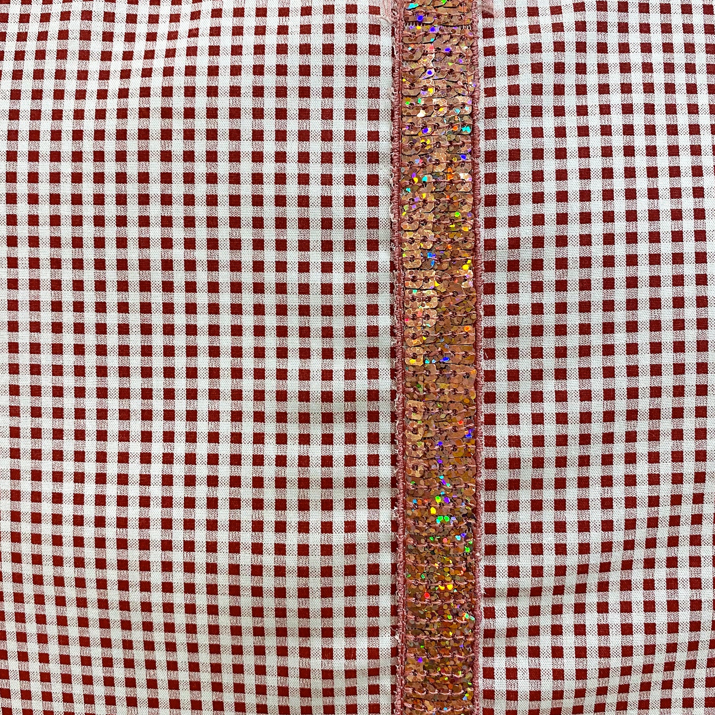 Mauve Checkered Cushion Cover